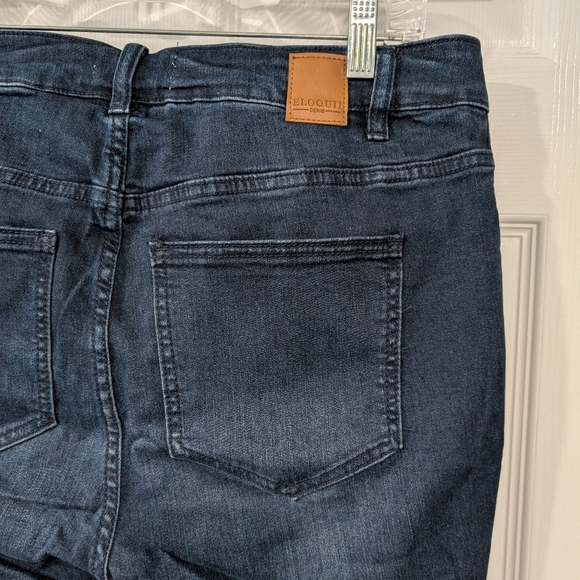 Eloquii Dark Wash Classic Fit Sculpting Skinny Jean in Size 14 L (Long) - Picture 8 of 12
